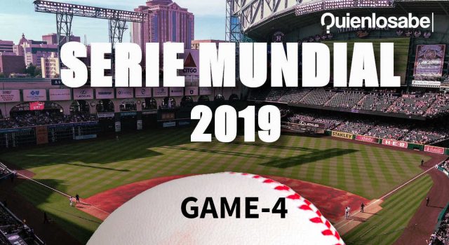 Astros ganan el cuarto juego de la serie mundial 2019 los National de nuevo ko.