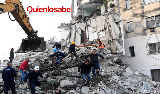 Terremoto en Albania de magnitud 6.5. por lo menos 7 muertos y 150 heridos.