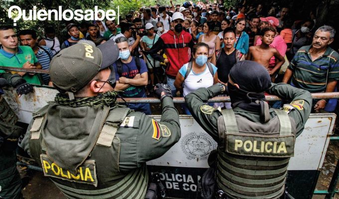 Venezolanos entrando Colombia