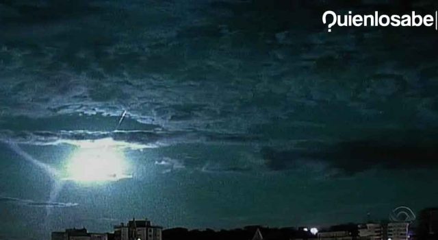 Las imágenes del meteorito que cayó al sur de Brasil. Meteorito Brasil imágenes