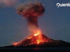 Krakatoa volcán erupción Indonesia