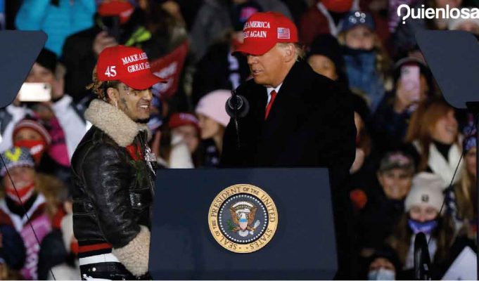 Lil Pump apoya a Tump