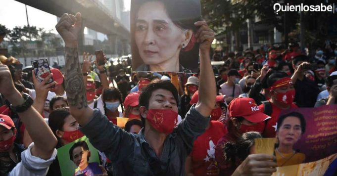 Protestas en Myanmar