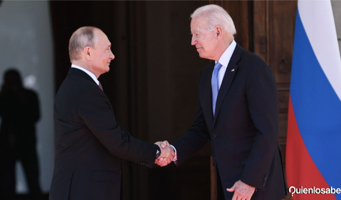 Joe Biden y Vladimir Putin