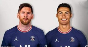 Messi y Cristiano en el PSG