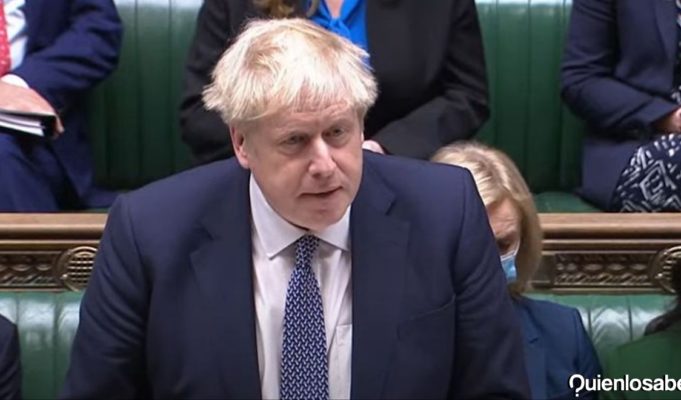 Boris Johnson fiesta 2020