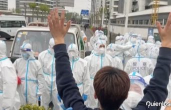 Protestas en Shanghái por normas de confinamiento. protestas en Shanghái por normas de confinamiento