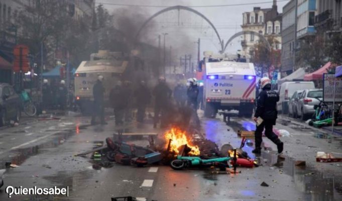 Disturbios en Bruselas