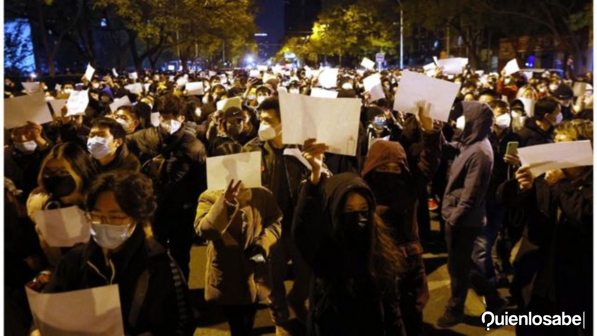 Protestas En China Contra La Política De "Covid Cero" De Xi Jinping.