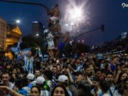 Празднование в Аргентине чемпионата мира по футболу