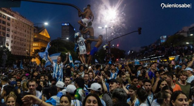 La celebración en Argentina por el Mundial