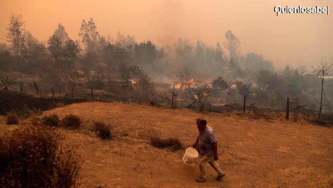Incendios forestales en Chile 2023