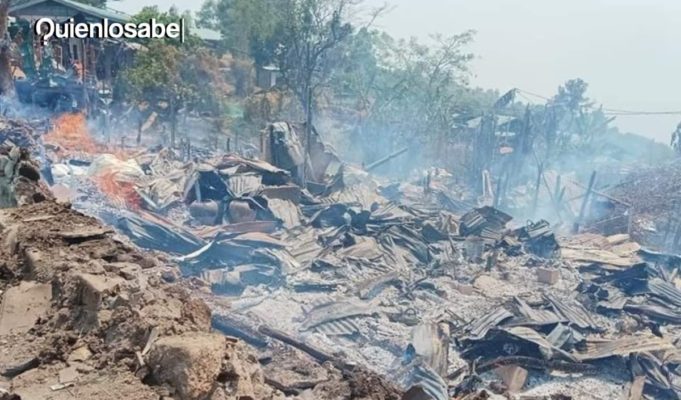 Bombardeo en Birmania del ejército deja al menos 50 muertos. Bombardeo en Birmania