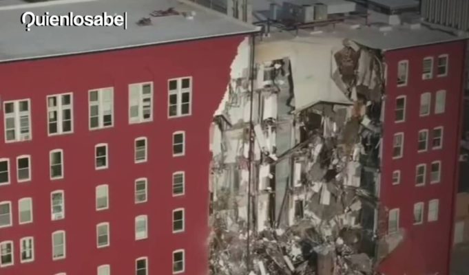 Derrumbe de edificio en Iowa