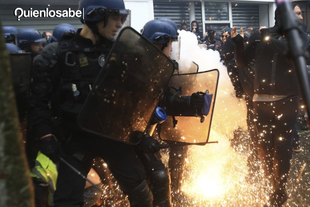 Protestas del día del trabajador en Francia