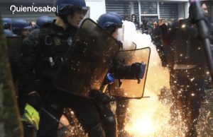 Protestas del día del trabajador en Francia