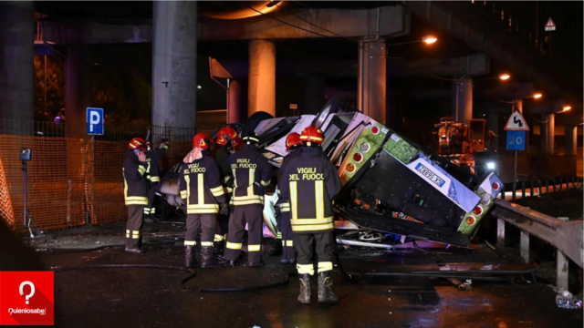 Bus Accidentado en Venecia, saldo de 21 victimas fatales.