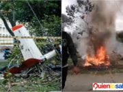 Avioneta se Estrello en Cali Avioneta de las FAC se estrella en Cali