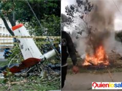Avioneta de las FAC se estrella en Cali