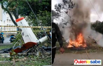 Avioneta de las FAC se estrella en Cali