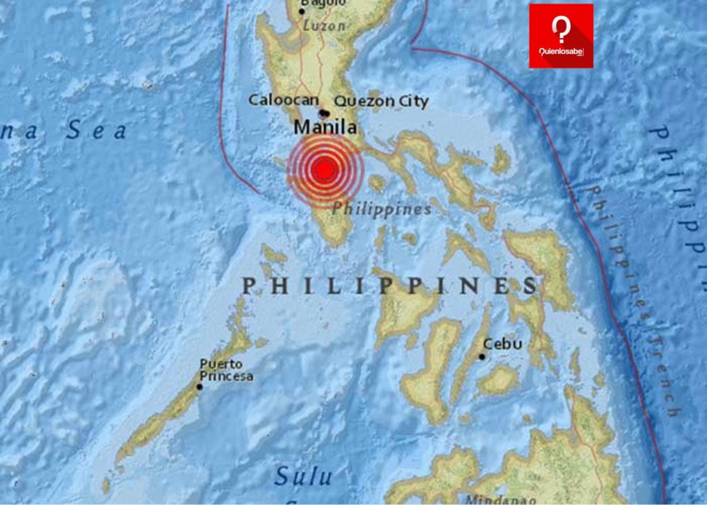 Sismo de 6.6 sacudió a Filipinas a las 6:30 am