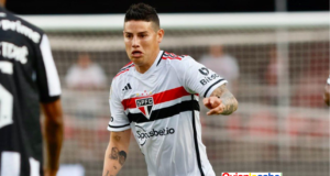 James Rodriguez llego al Sao Pablo de Brasil este 2023.