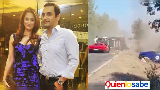 Gayatry Joshi y Vikas Oberoi pareja del fatal Accident.