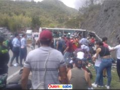 Accidente entre Bogotá-Villeta. accidente que quedó registrado en el video de un motociclista que transitaba por la vía Bogotá-La Vega, en la ruta a Villeta.