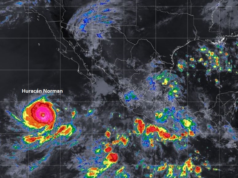 Huracan Norma a Categoría 4. La tormenta tropical norma se convirtió la tarde del miércoles en un huracán mientras avanzaba sobre aguas del Pacífico mexicano