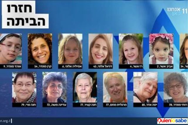 24 liberados por el grupo Hamas gracias a la tregua
