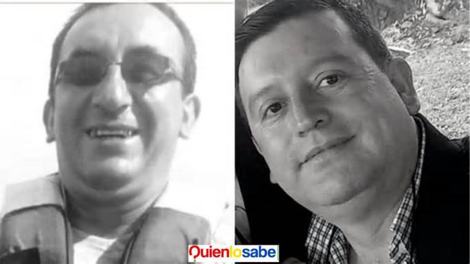 Diego Delgadillo Sierra y Jesús Aguilar los dos hombres victimas del fatal accidente en Chiquinquirá.