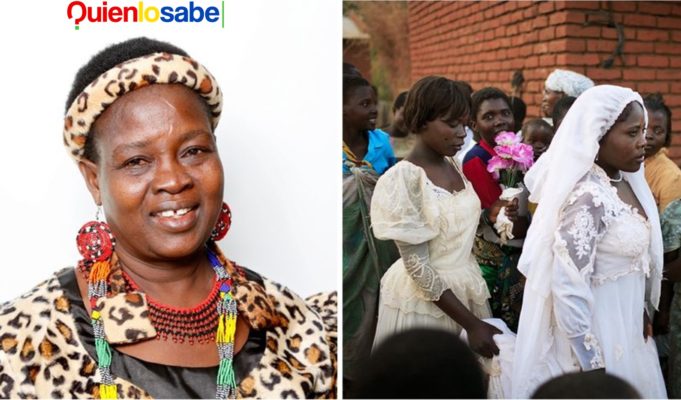 Theresa Kachindamoto mujer que abolió el matrimonio de niñas .