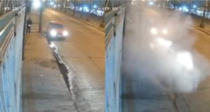 n Guayaquil un sujeto murió al intentar detonar un artefacto explosivo, las imágenes quedaron en video.