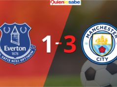 Victoria del Manchester City contra el Everton.