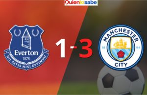 Victoria del Manchester City contra el Everton.