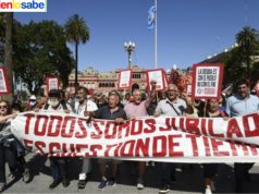 Protestas en Argentina por la Reforma económica del presidente Javier Milei.