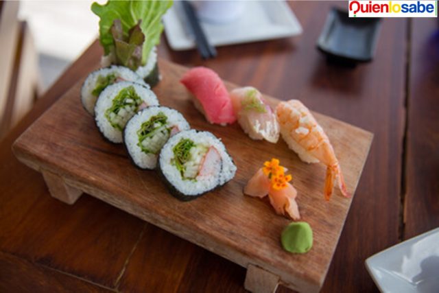 El Wasabi tiene un sabor picante y es muy usado en platos de pescados.