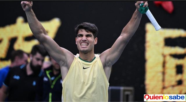 Carlos Alcaraz iguala su mejor resultado en el Open de Australia. Carlo Alcaraz y su triunfo en el Open de Australia.