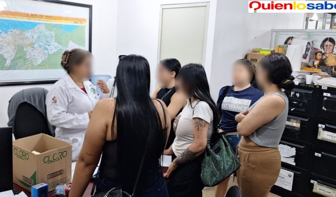 Jóvenes Colombianas rescatadas por las Autoridades Mexicanas.