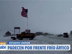 Temperaturas bajo cero en los Estados unidos.