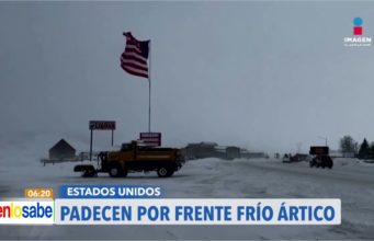 Temperaturas bajo cero en los Estados unidos.