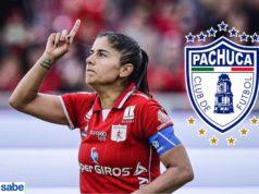Catalina Usme ahora jugadora del Pachuca de México.