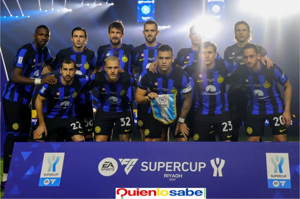 Inter de Milán campeón de la Supercopa de Italia 2024.