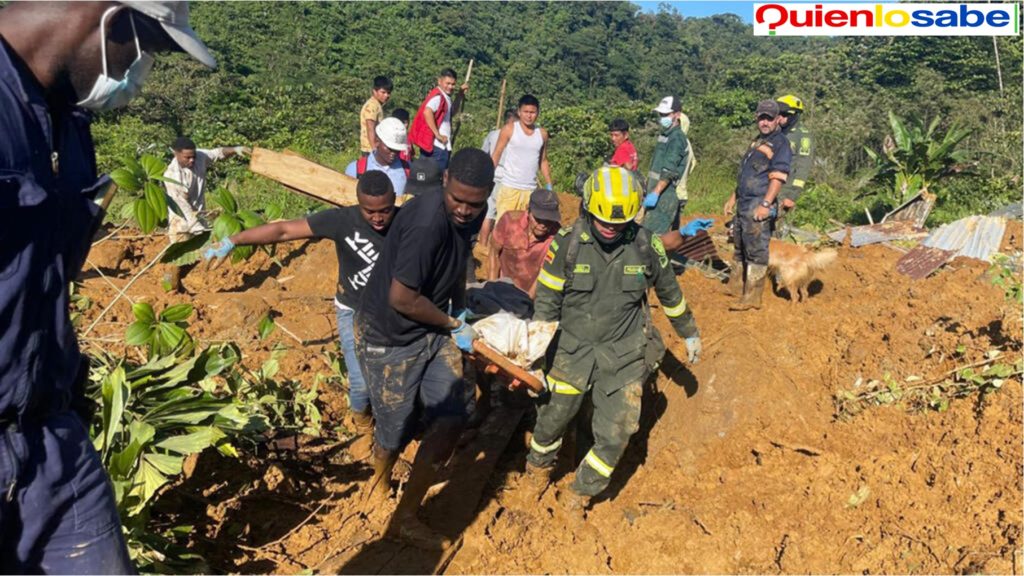 Terminaron las labores de rescate en el Choco hoy 22 de Enero.