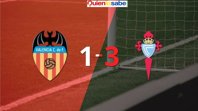 Celta le amarga la noche al Valencia en la Copa del Rey.