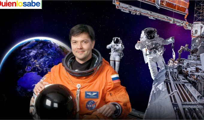 Oleg Kononenko cosmonauta Ruso que cumplió 878 días en el espacio.