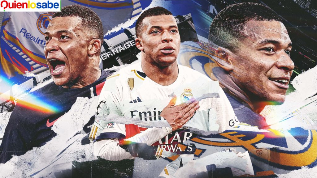 Kylian Mbappe nuevo jugador del Real Madrid hará tridente con Rodrigo y Vinicius .