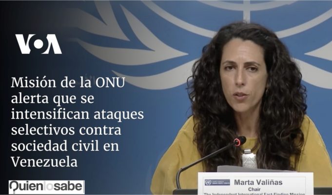 Misión de la ONU afirma la intensificación de los ataques sobre la sociedad en Venezuela.