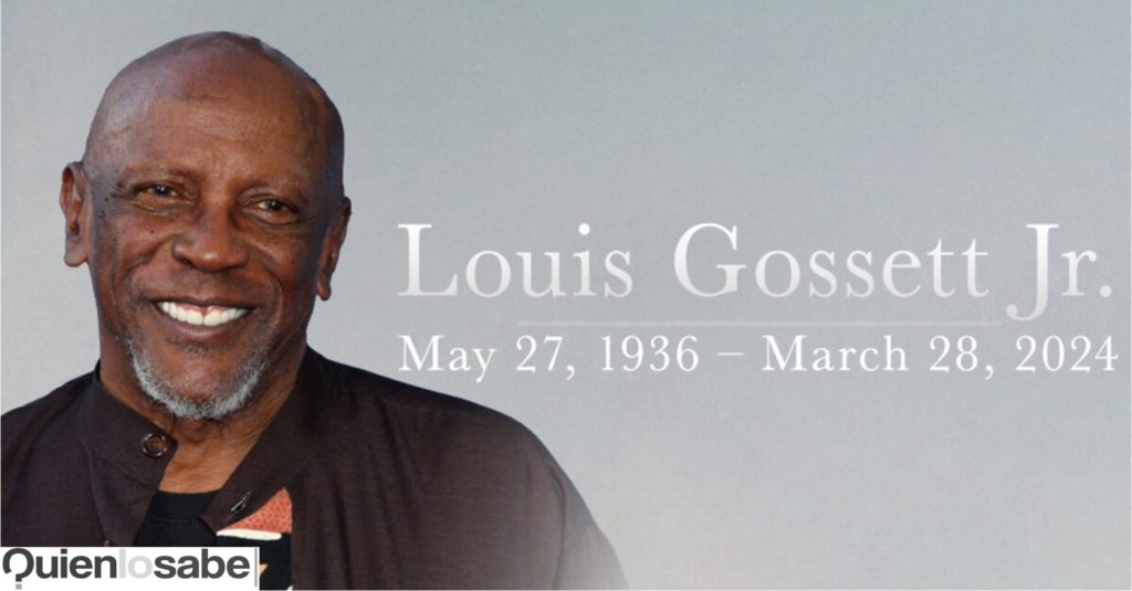 Fallece Louis Gossett jr primer actor afroamericano en ganar un Premio Oscar.