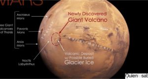 Volcán Noctis es descubierto en Marte.